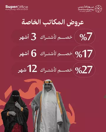 مكتب تجاري للإيجار في حي الدريهمية في غرب الرياض