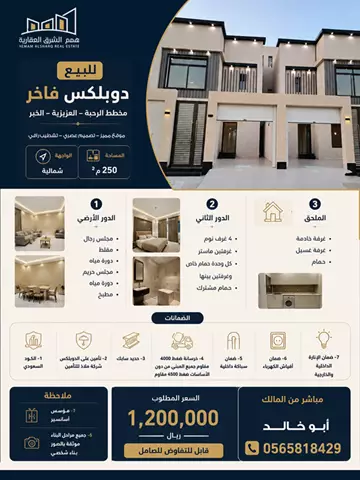 فيلا سكني للبيع في حي الامواج في الخبر