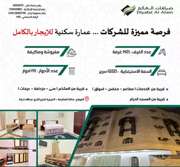 عمارة للإيجار السنوي في مكة العزيزية